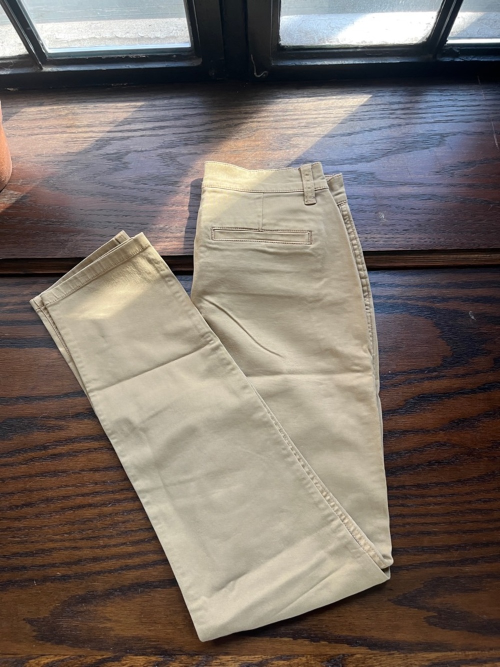 Womens Chino Pants in Khaki